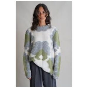 Proche Mid Century Motif Intarsia Jumper